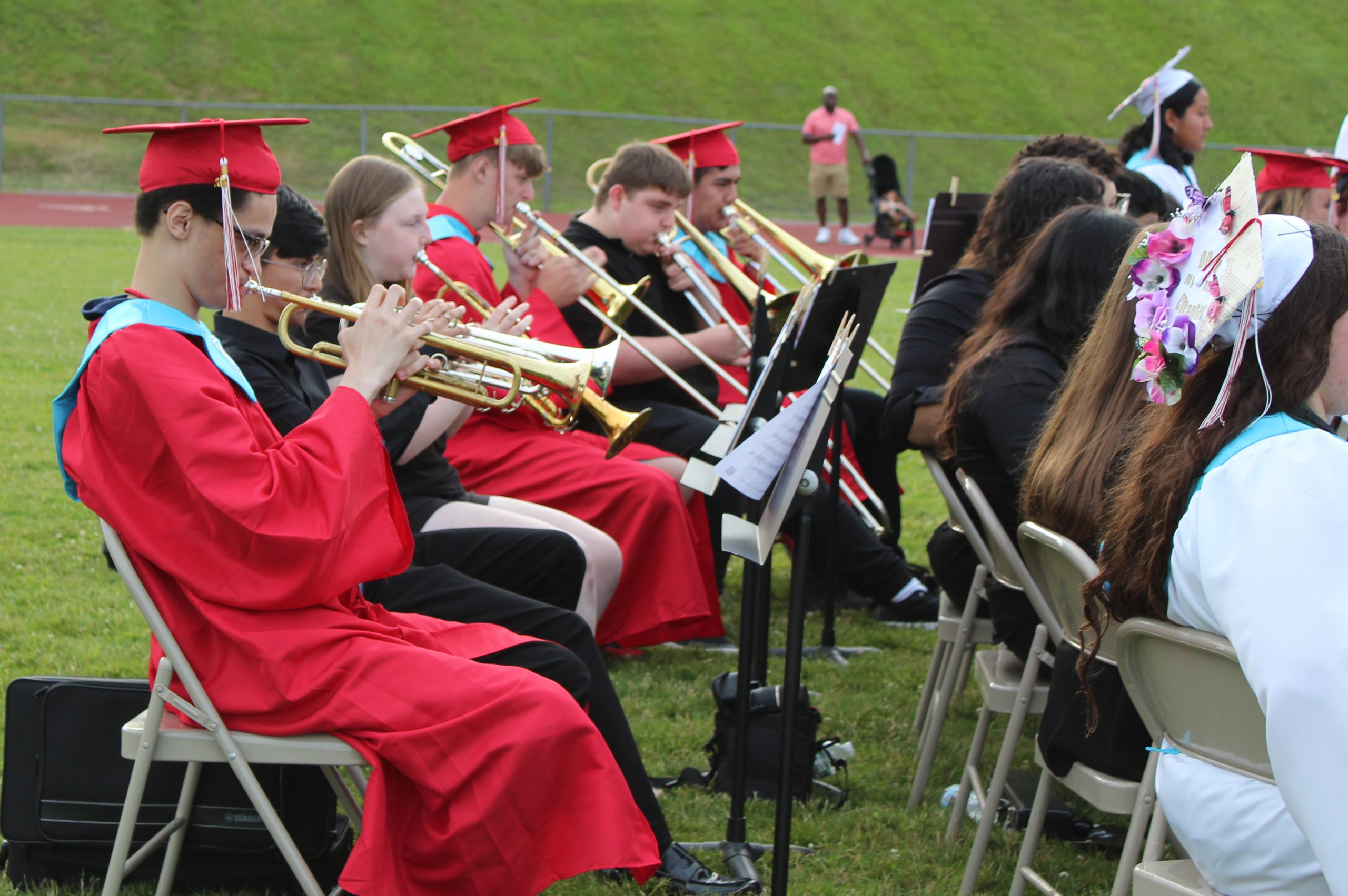 IMG_7559 Graduates play brass instruments