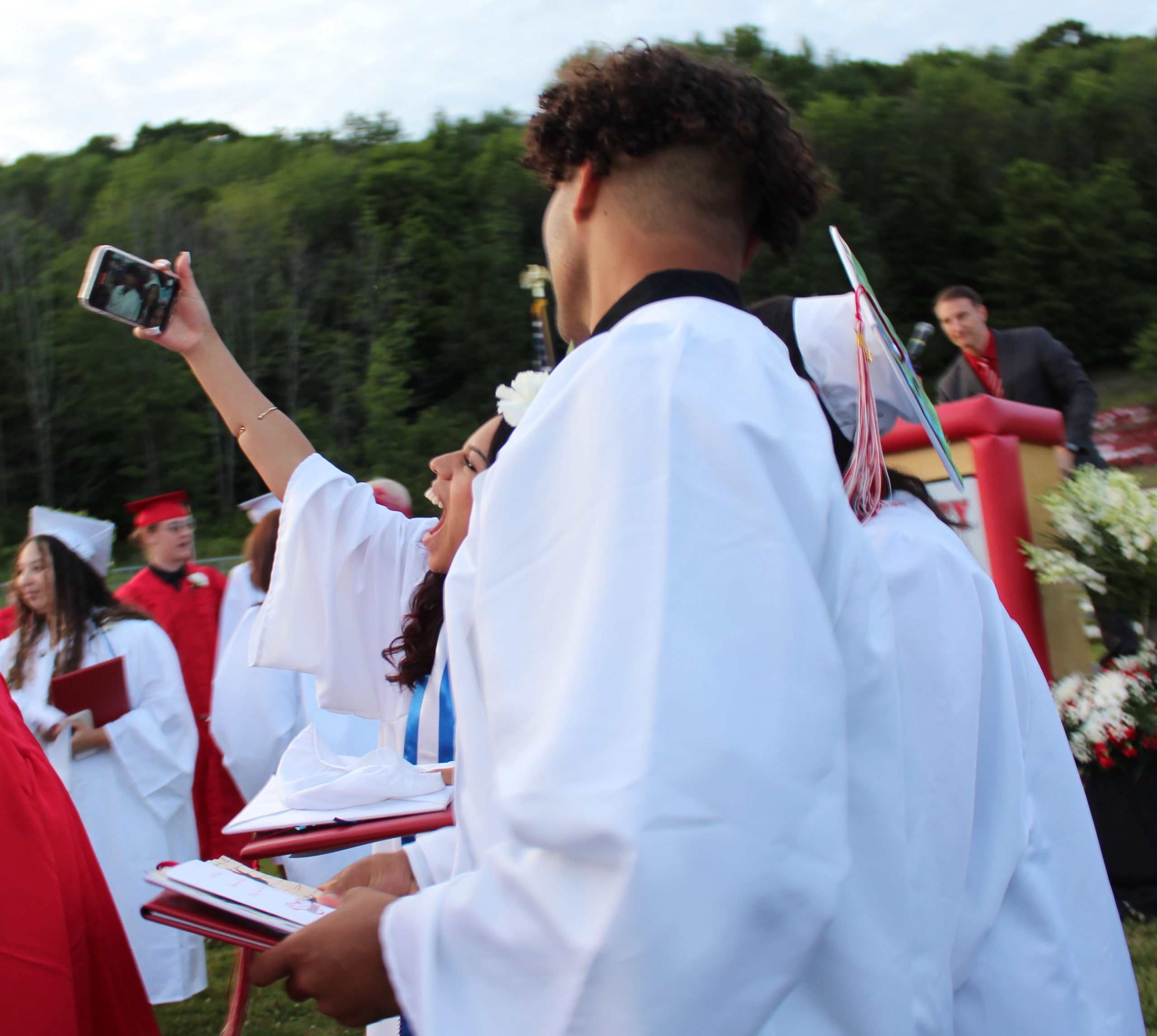 IMG_7719 Two graduates take a selfie